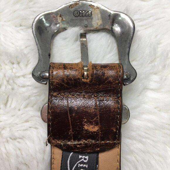 Brighton Women\'s Teapot Leather Belt Size M Length 36\
